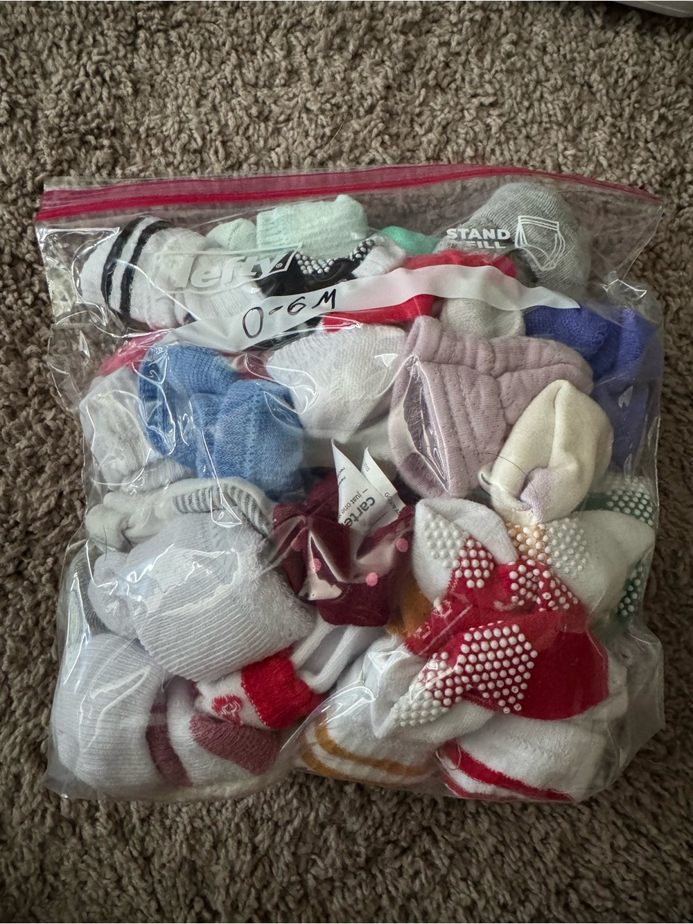 0-6M Mixed Baby Socks Bundle - Multicolor